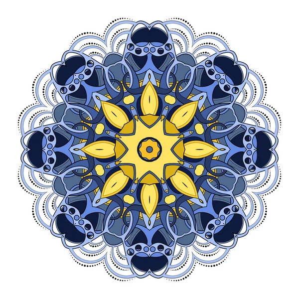 Magnifique Mandala coloré déco — Image vectorielle