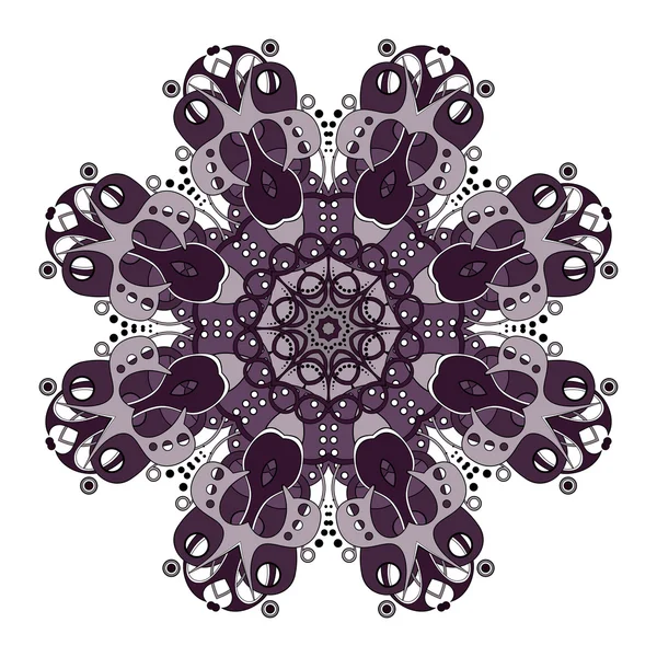 Gyönyörű Deco színes Mandala — Stock Vector