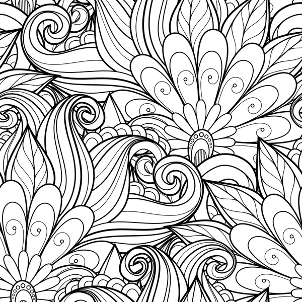 Seamless  Abstract Floral Pattern — Stock Vector