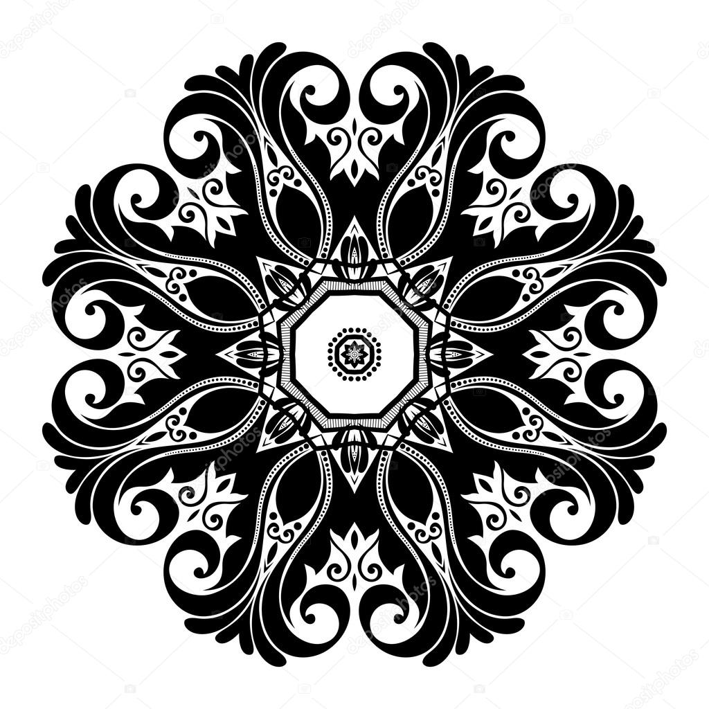 Beautiful Deco Black Mandala