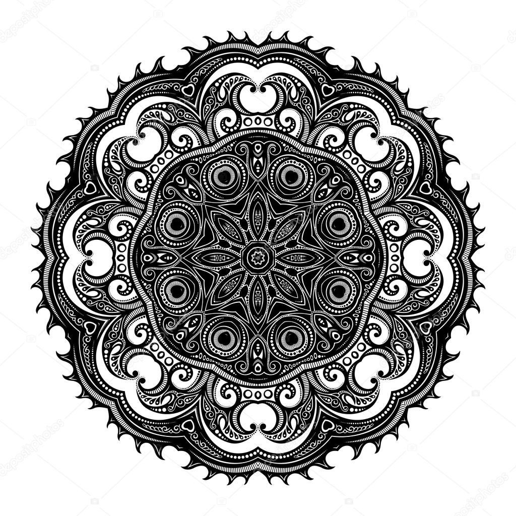 Beautiful Deco Black Mandala