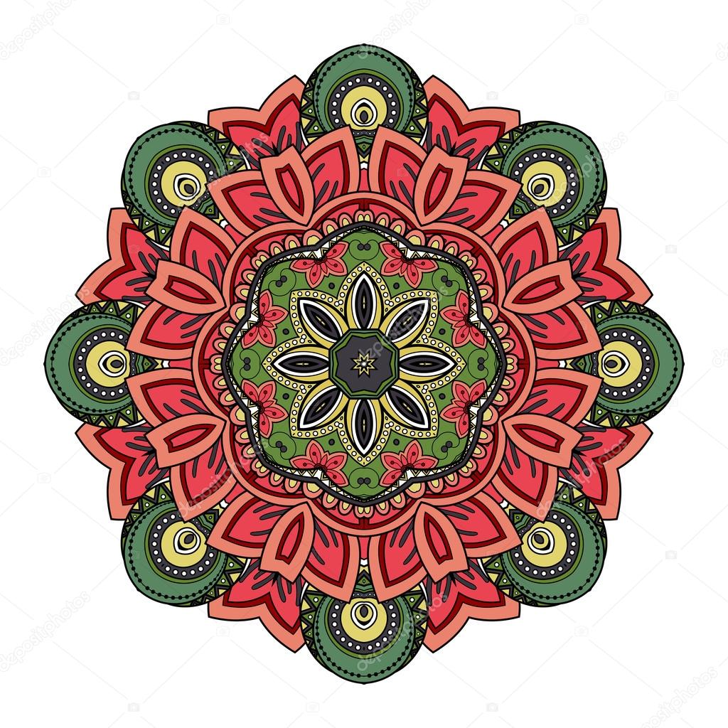 Beautiful Deco Colored Mandala