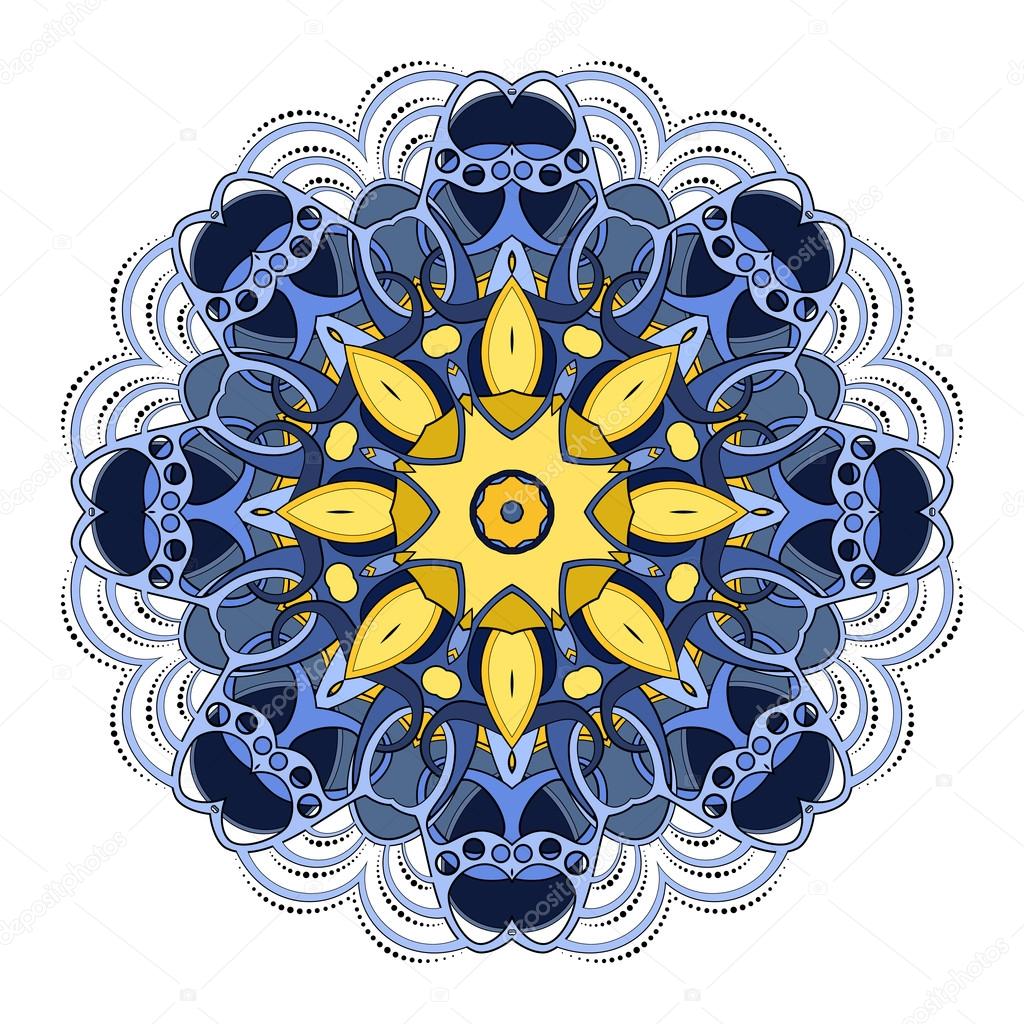 Beautiful Deco Colored Mandala