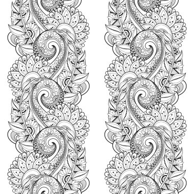 Dikişsiz soyut çiçek desenli