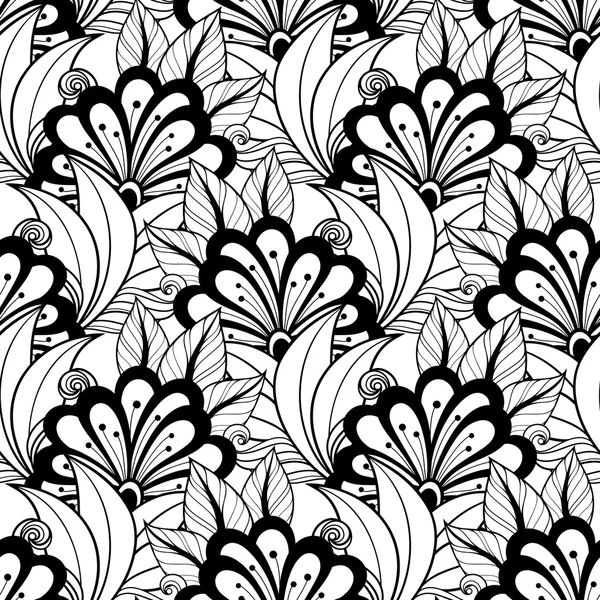 Patrón floral abstracto sin costuras — Archivo Imágenes Vectoriales