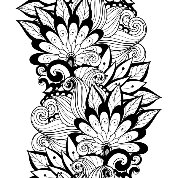 Patrón floral abstracto sin costuras — Vector de stock