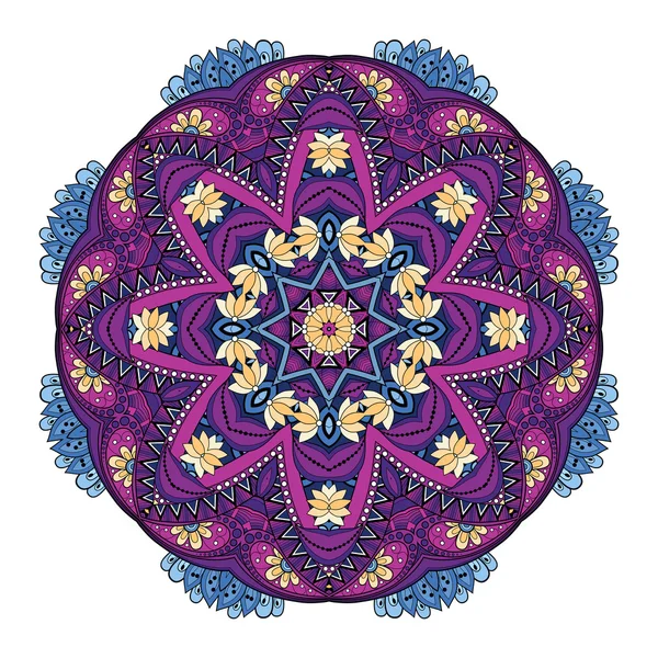 Kolorowy streszczenie Ornament Mandala — Wektor stockowy