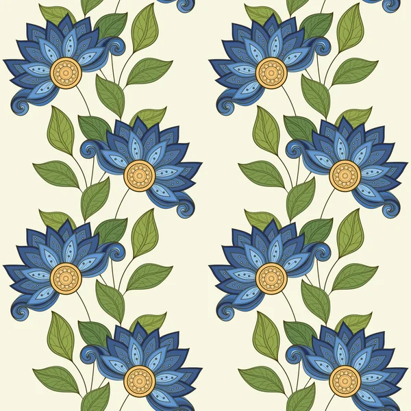 Naadloos bloemenpatroon — Stockvector