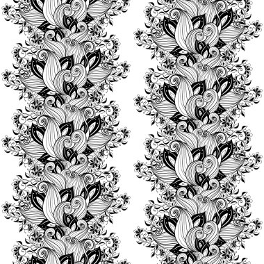 soyut çiçek desenli