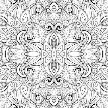 Soyut siyah ve beyaz kabile desen