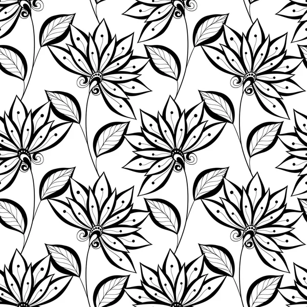 soyut çiçek desenli