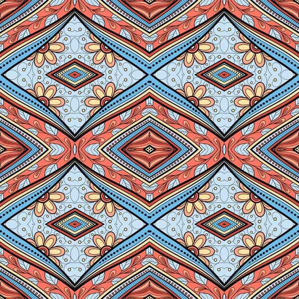 Modèle tribal abstrait sans couture — Image vectorielle