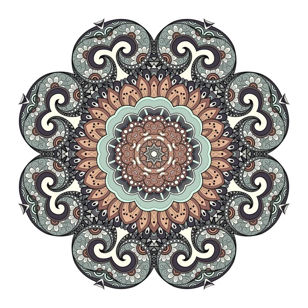 Farbige abstrakte Ornamente Mandala — Stockvektor