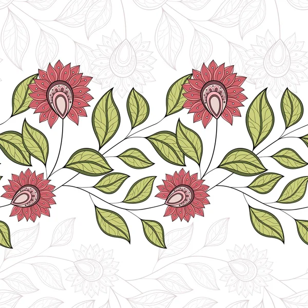 Seamless Floral Pattern — Stock Vector