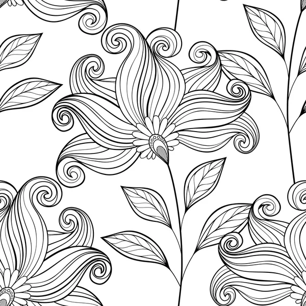 Patrón floral abstracto — Vector de stock