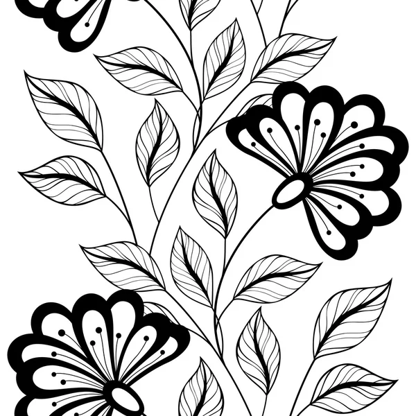 Patrón floral abstracto — Vector de stock