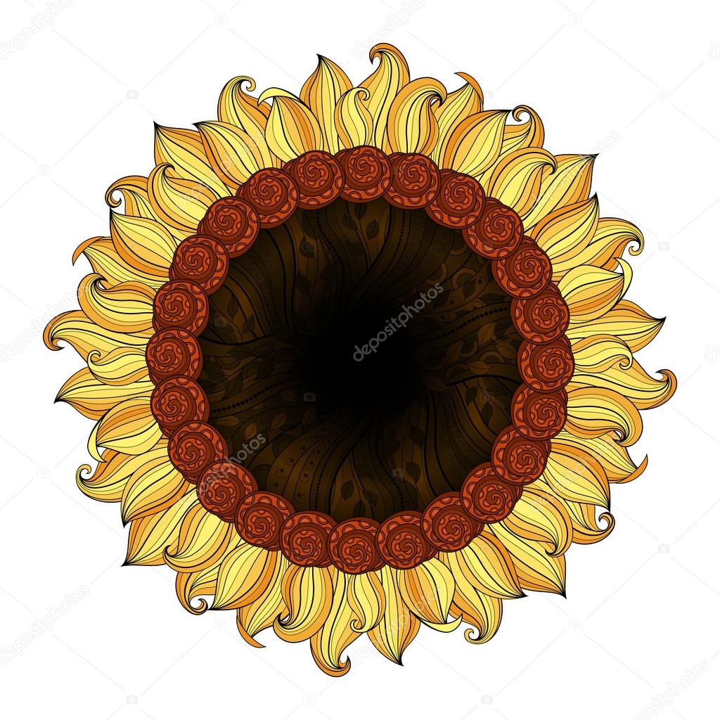 Colored Decorative Abstract Flower