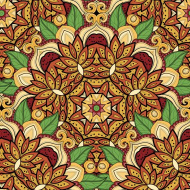 Kesintisiz renkli süslü tasarlamak