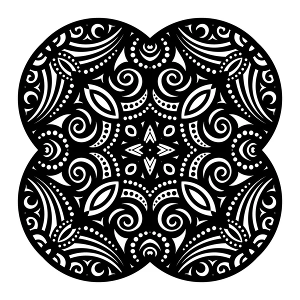 Deco negro ornamento cuadrado — Archivo Imágenes Vectoriales