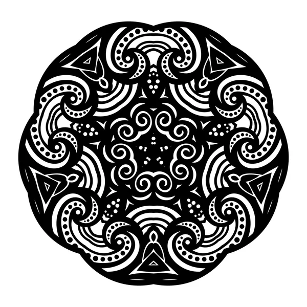 Звезда орнамента Black Deco — стоковый вектор