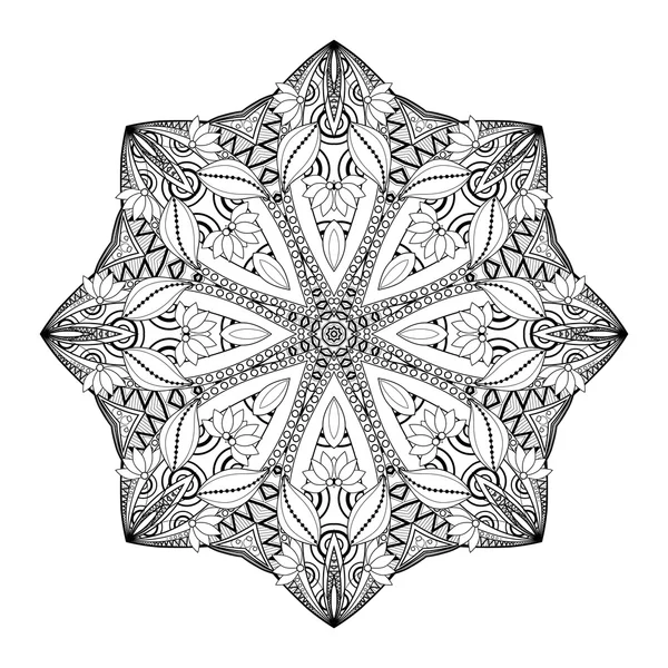 Siyah Deco süsleme Mandala