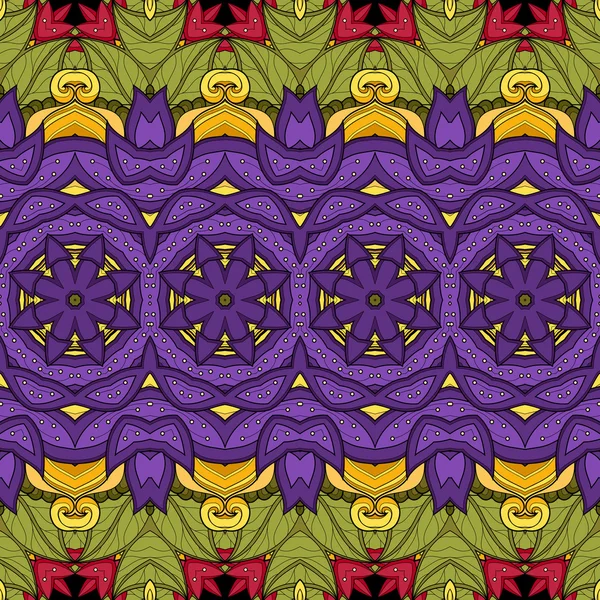 Inconsútil patrón tribal abstracto — Vector de stock