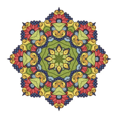 Güzel Deco süsleme Mandala renkli