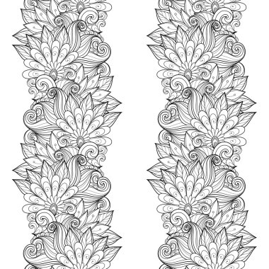 Kusursuz tek renkli çiçekli desen.