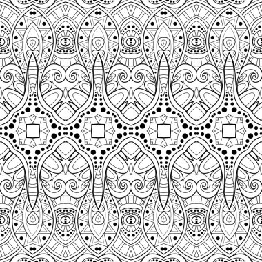 Soyut siyah ve beyaz kabile desen