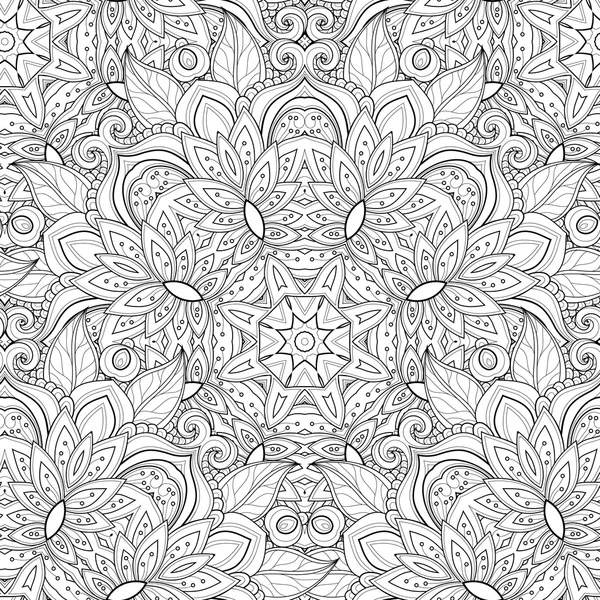Seamless Monochrome Ornate Pattern