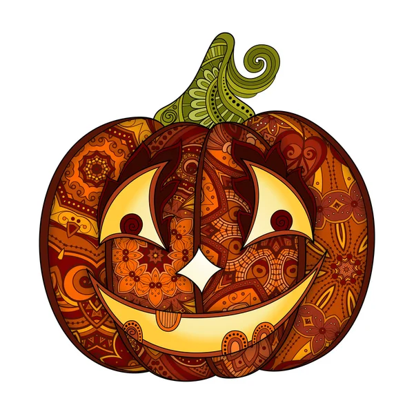 Decoratieve gekleurde Pumpkin — Stockvector