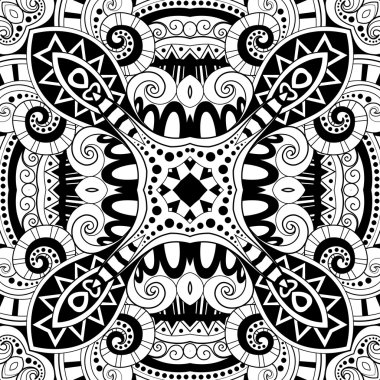 Dikişsiz soyut kabile desen