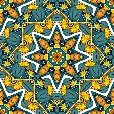 Kesintisiz renkli süslü tasarlamak