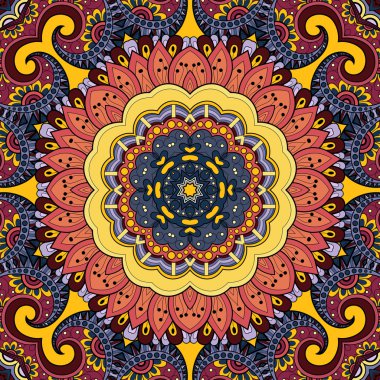 Dikişsiz soyut kabile desen