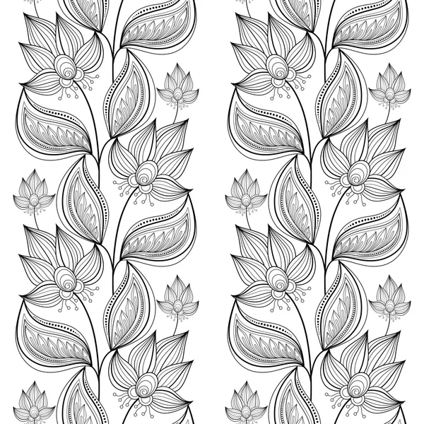Abstract Floral Pattern — Stock Vector