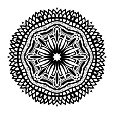 Soyut süsleme kontur Mandala