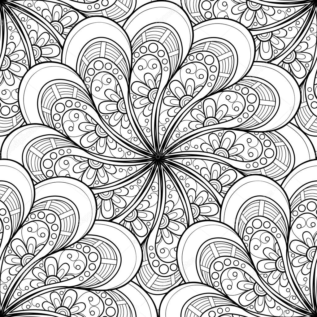 Monochrome Ornament Abstract Pattern