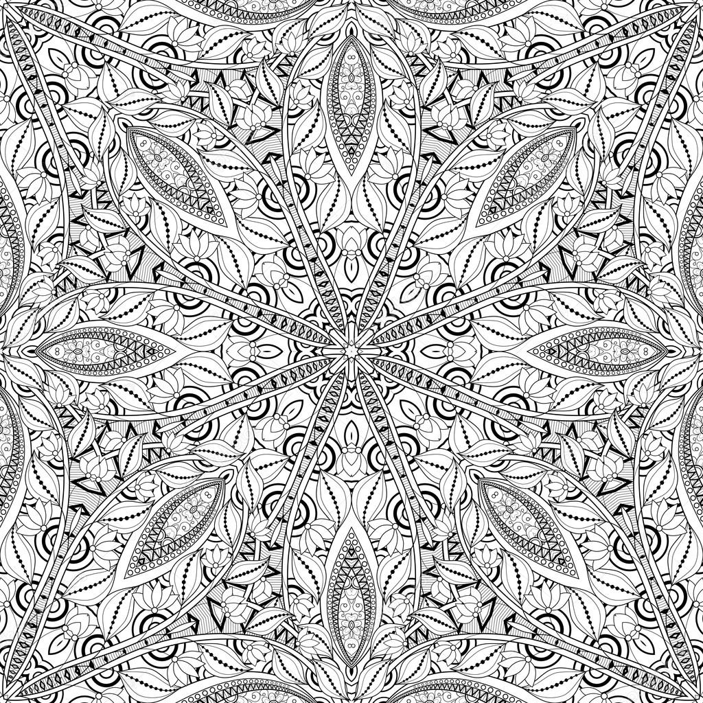 Abstract Monochrome Ornament Pattern — Stock Vector © Krivoruchko #85005624 Abstract Monochrome Ornament Pattern — Stock Vector © Krivoruchko #85005624