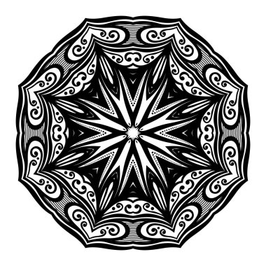 Güzel Deco siyah Mandala