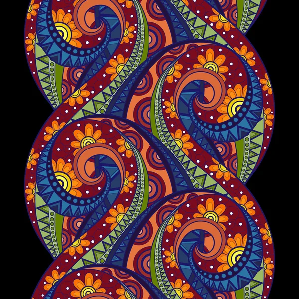 Abcès couleur motif floral — Image vectorielle