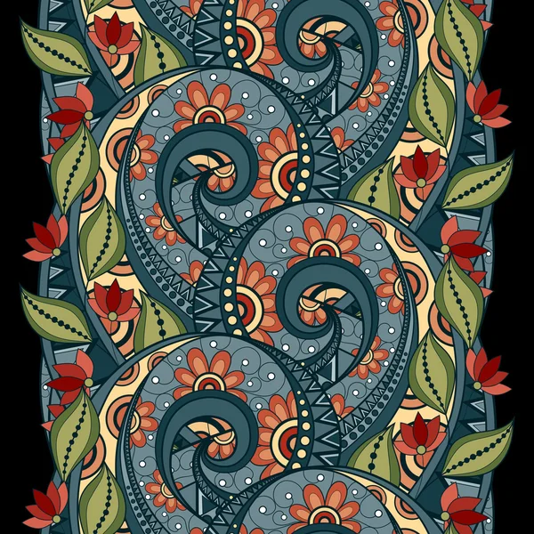 Abcès couleur motif floral — Image vectorielle