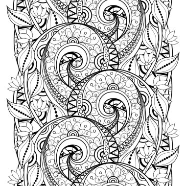 Tek renkli soyut çiçek desenli