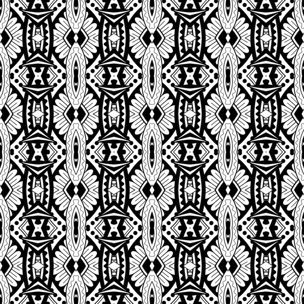 Vintage Black and White Lace Pattern — Stock Vector