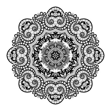 Güzel Deco siyah Mandala