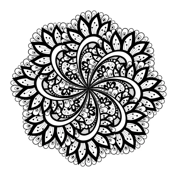 Abstraktes Ornament-Mandala — Stockvektor