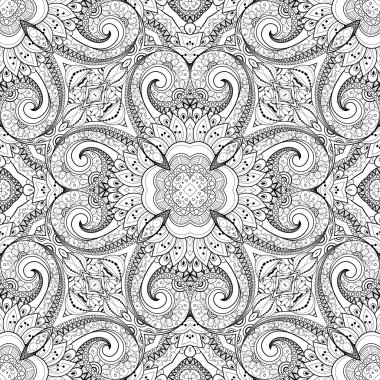 Soyut siyah ve beyaz kabile desen