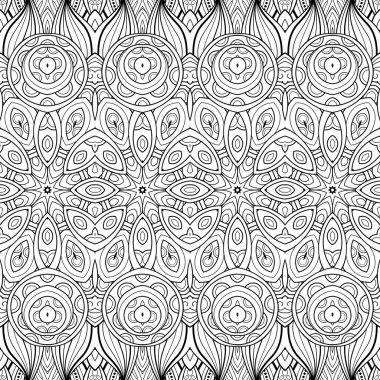 Soyut siyah ve beyaz kabile desen