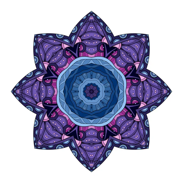 Astratto Contorno colorato Mandala — Vettoriale Stock