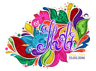 Mutlu Holi Festival şablonu