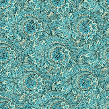 Soyut, dikişsiz çiçek deseni